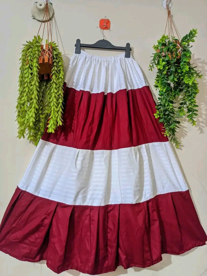 RED LONG SKIRT